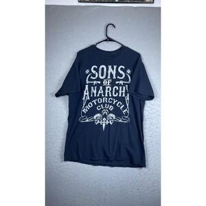 Sons Of Anarchy Shirt Mens Large Blue Motorcycle Graphic Tee T-Shirt TV Show